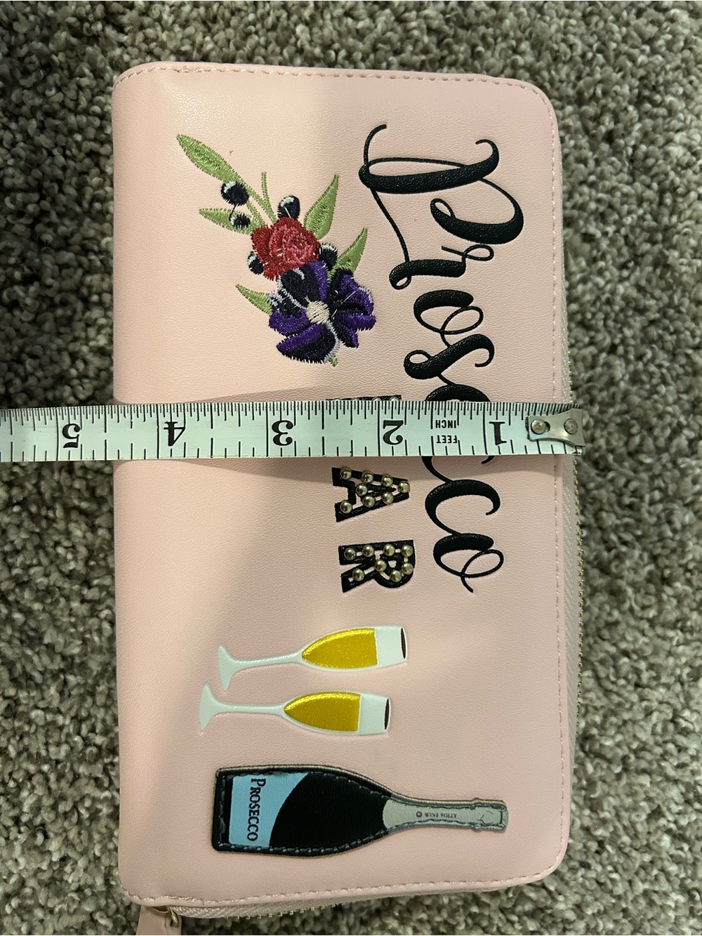 Prosecco Bar Pink Zip Wallet - Unbranded - Picture 6 of 6